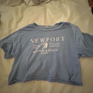 Garage Blue Crop Top